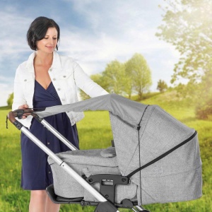 Sistem de protectie solara Reer ShineSafe pentru carucior, gri, UPF 50 - Img 3