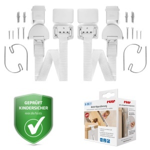 Sistem de siguranta pentru mobilier reer, 2 benzi de 72 cm, montare usoara