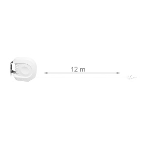 Sistem de Uscare a Rufelor Relaxdays cu 12 m, Culoare Alb, cu Brat Mobil - Img 4
