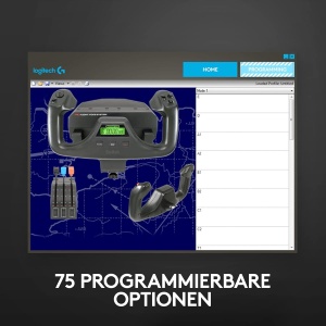 Sistem de zbor Logitech G Saitek Pro Flight Yoke, cu 5 axe, USB, negru - Img 7
