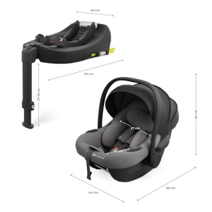 Sistem modular pentru copii KINDERKRAFT ENDURA SAFE, 3in1, gri, ultraleicht, cu baza rotativa - Img 12