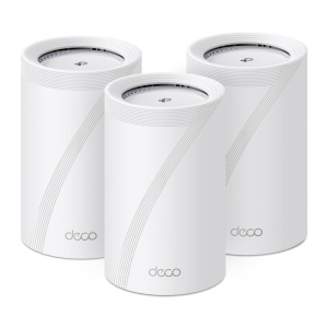 Sistem Wi-Fi Mesh TP-Link Deco BE68, Tri-Band, 14 Gbps, 3 unitati