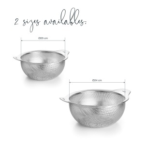 Sita de Bucatarie Lacor 62736 din Inox 1810, 26 cm, cu Manere - Img 6