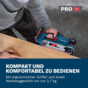 Slefuitor cu acumulator Bosch PRO GBS18V-75, putere mare, design ergonomic - Img 3