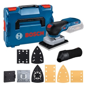 Slefuitor cu vibratii Bosch Professional GSS 18V-13, motor fara perii, 3 placi de slefuire