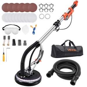 Slefuitor de perete VEVOR DMJ-700A-1FT, 1010 W, 255 mm, cu LED si 15 discuri