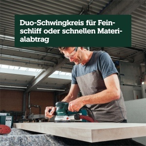 Slefuitor Excentric Metabo SXE 450 TurboTec, 350W, cu sistem de control al puterii - Img 6