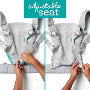 Sling Ergonomic Infantino Flip 4-in-1, Atmungsaktiv, 3,6-14,5 kg, Gri - Img 6