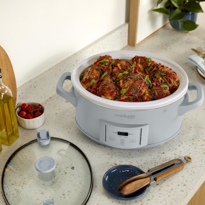 Slow Cooker Crock-Pot CSC123X, 6.0 Litri, Culoare Albastru Morning Haze - Img 3