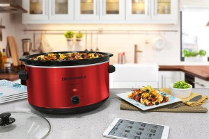 Slow Cooker Elite Gourmet MST-900RXT, 8L, 300W, Culoare Metallic-Rot - Img 7