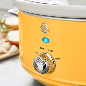 Slow Cooker Swan Retro SF17021YELNEU 3,5L 200W Design Vintage Galben - Img 6
