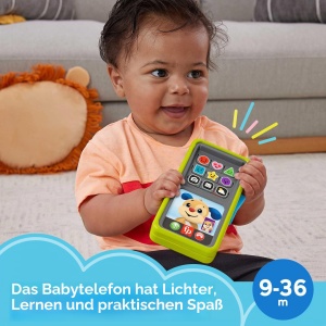 Smartphone interactiv Fisher-Price Lernspa 2-in-1, 75 melodii, pentru 9-36 luni - Img 2