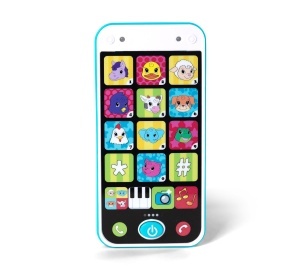 Smartphone pentru copii Simba 104010002, cu lumini si sunete, 14 cm, colorat