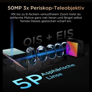 Smartphone TCL P80 Ultra 5G, 50MP, 512GB, 5800mAh, Albastru - Img 4