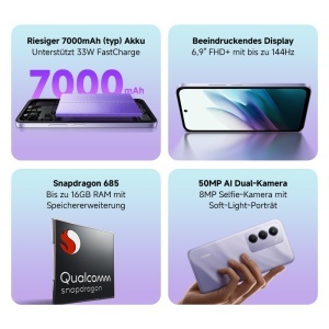 Smartphone Xiaomi Redmi 15, 8GB RAM, 256GB, 7000mAh, Sandy Purple - Img 2