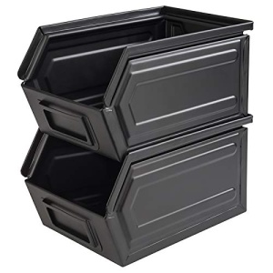 Snackbox Metalica APS Industrial, 15,5 x 23,5 x 13 cm, Neagra, Spalabila - Img 2