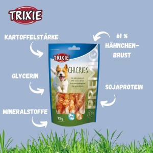Snackuri pentru caini TRIXIE Premio Hunde-Chickies 100g - Fara gluten si zahar - Img 3