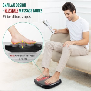 Snailax Shiatsu Aparat Masaj Picioare cu Functie de Incalzire si 18 Noduri de Masaj - Img 2