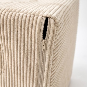 Sofa pentru copii Relaxdays, 10 piese, modular, bej, material cord - Img 9