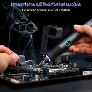 Soldering Iron Set HYCHIKA, 2600mAh, 7s incalzire rapida, 6 temperaturi - Img 7