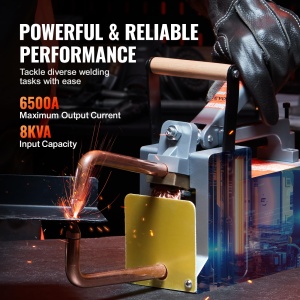 Soldor portabil VEVOR sudor cu puncte grosime de 18 inch cu capacitate de intrare de 15 kVA pistol cu varf de sudura sudor cu puncte din tabla metalic - Img 3