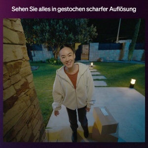 Sonerie video Philips Hue Secure, camera exterior 2K, vedere larga, negru - Img 5