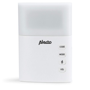 Sonerie wireless Alecto ADB-19, cu blitz, IP44, 30m raza, 36 melodii, alba - Img 5