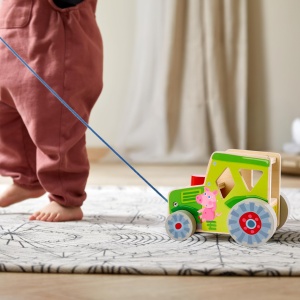 Sortierbox Traktor HABA - Jucarie din lemn pentru copii, invatare forme si culori - Img 2