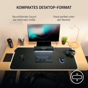 Soundbar Razer Leviathan V2 X, compact, Bluetooth 5.0, RGB, negru - Img 5