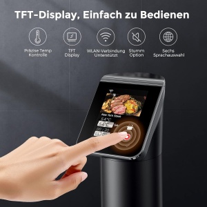 Sous Vide Garer KitchenBoss G330, 1100W, Wi-Fi, IPX7 - Img 2