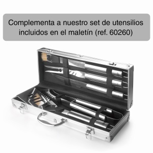 Spatula BBQ Lacor 60266, din inox, ergonomica, 28 cm - Img 6