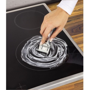 Spatula de sticla Xavax pentru plite ceramice, metal, culoare argintie - Img 2