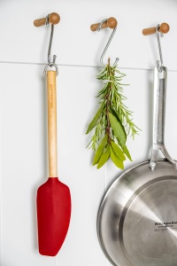 Spatula KitchenAid Classic din lemn de mesteacan Rosu rezistenta la caldura - Img 5
