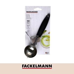 Spatula pentru inghetata Fackelmann, inoxnegru, cu functie de eliberare, 22 cm - Img 4