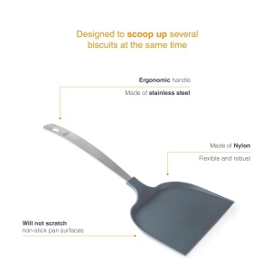 Spatula pentru prajituri Lacor 68805, ergonomica, din otel inoxidabil, nylon, BPA-free - Img 3