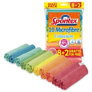 Spontex Set Lavete Microfibra 82 Gratis Multicolor 30x30 cm