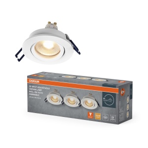 Spot LED Dimmabil OSRAM 6W 500lm Alb 2700K, 3er-Set