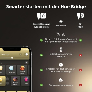 Spot LED inteligent Philips Hue White Ambiance Runner, dimmabil, alb - Img 7