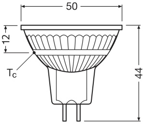 Spot LED Osram Star MR16, 3.4W, 2700K, 345 lm, GU5.3 - Img 3
