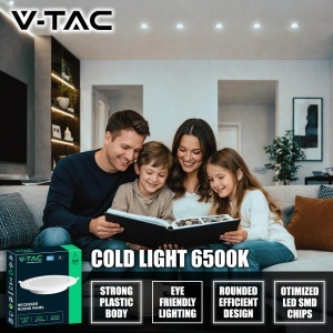 Spot LED V-TAC Pro Series 4x6W, 660 Lumen, Kaltwei 6500K, Diametru 120 mm - Img 3