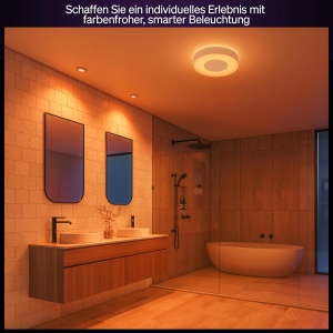 Spoturi incastrate Philips Hue White Color Ambiance Xamento, 3 buc, lumini baie, control vocal - Img 5