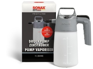 Spray cu Pompa SONAX 1L - Sticla Stabila cu Duza Reglabila pentru Solutii de Curatare