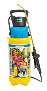 Spray de gradina GLORIA AutoPump Set, 5L, cu pompa electrica, portabil