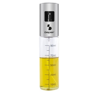 Spray pentru ulei Beper C102SPE001, recipient gradat 90 ml, sticla si otel