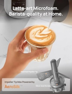 Spumant de lapte Dreo spumant electric 8 in 1 pentru cafea Latte Art aparat de spuma calda si rece de 2551 g270 ml incalzitor automat de lapte pentru  - Img 4