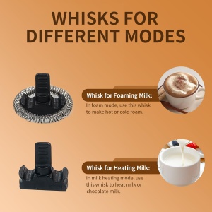 Spumant de lapte YASHE, spumant de lapte electric de 240 ml, spumant de lapte din otel inoxidabil 4 in 1, acoperire antiaderenta, pentru latte macchiato, cappuccino si cacao, rapid si usor de curatat - Img 6