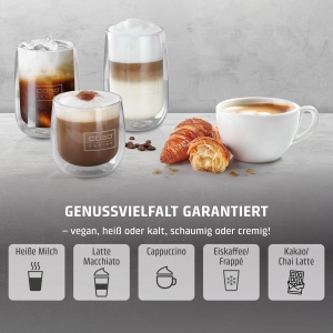 Spumator de lapte Caso CappuLatte, capacitate 250 ml, design din sticla, 5 functii - Img 8