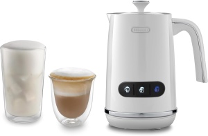 Spumator de lapte DeLonghi LatteMix EMF3.W, 250ml, alb, 3 functii