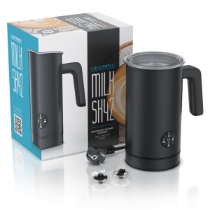Spumator de lapte electric Arendo MILK SKY2 4 programe 500W 150-300 ml carcasa dubla din otel inoxidabil - Img 7