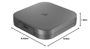 SSD Extern Corsair EX400U 2TB USB4, 4000MBs, Plug-and-Play, Gri - Img 9